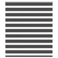 Vidaxl zebra rolgordijn 135x150 cm stofbreedte 130,9 cm zwart