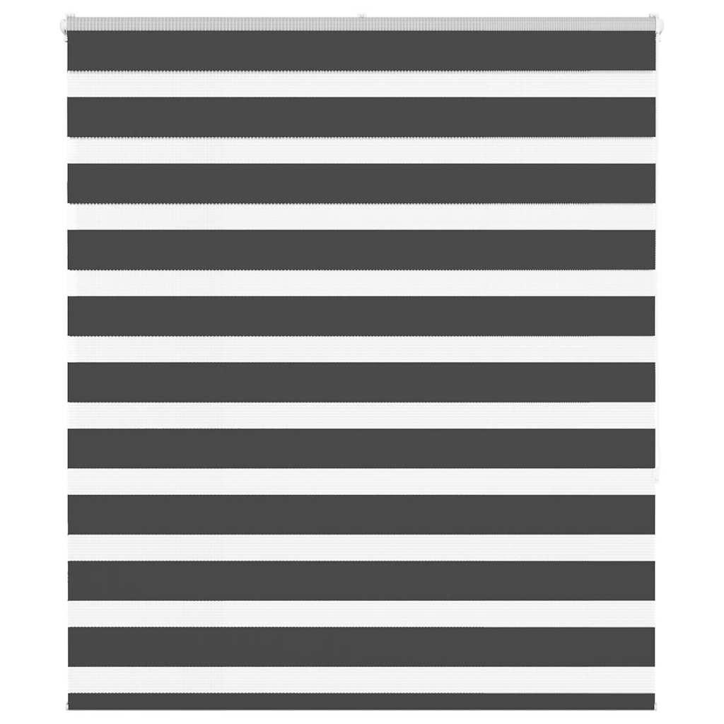 Vidaxl zebra rolgordijn 135x150 cm stofbreedte 130,9 cm zwart