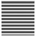 Vidaxl zebra rolgordijn 140x150 cm stofbreedte 135,9 cm zwart