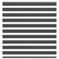 Vidaxl zebra rolgordijn 145x150 cm stofbreedte 140,9 cm zwart