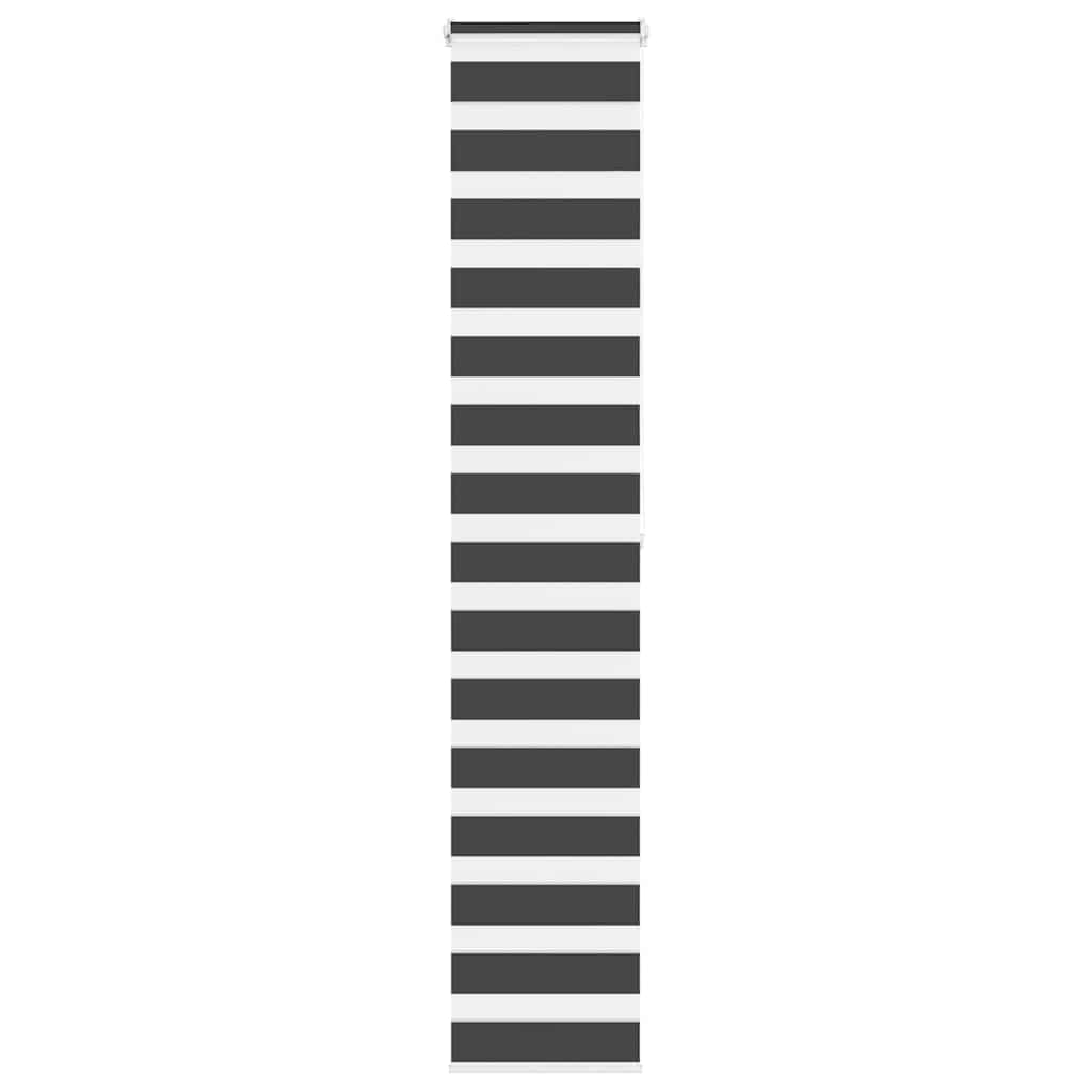 VidaXL Zebra-Rollo 45 x 200 cm, Stoffbreite 40,9 cm, schwarz