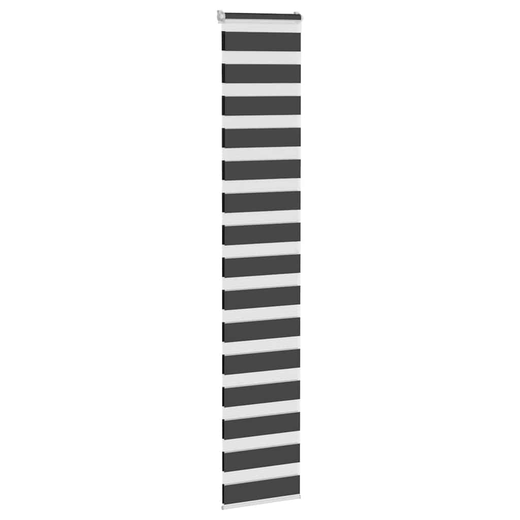 VidaXL Zebra-Rollo 45 x 200 cm, Stoffbreite 40,9 cm, schwarz
