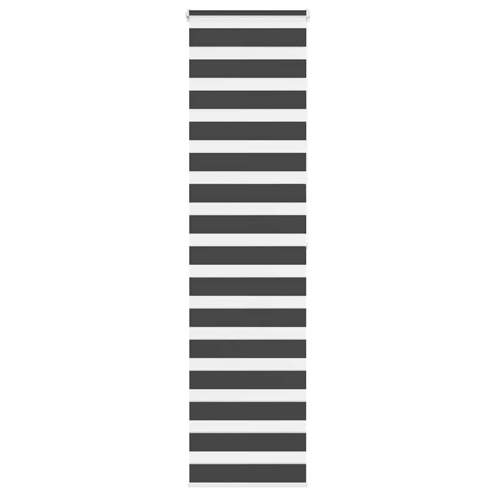 VidaXL Zebra-Rollo 55 x 200 cm, Stoffbreite 50,9 cm, schwarz