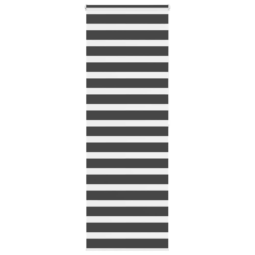 Vidaxl zebra rolgordijn 85x200 cm stofbreedte 80,9 cm zwart
