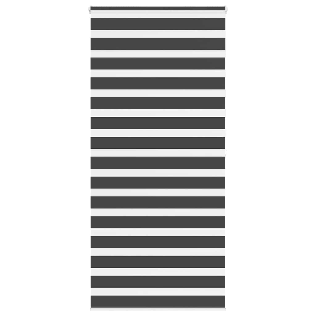 Vidaxl zebra rolgordijn 105x200 cm stofbreedte 100,9 cm zwart