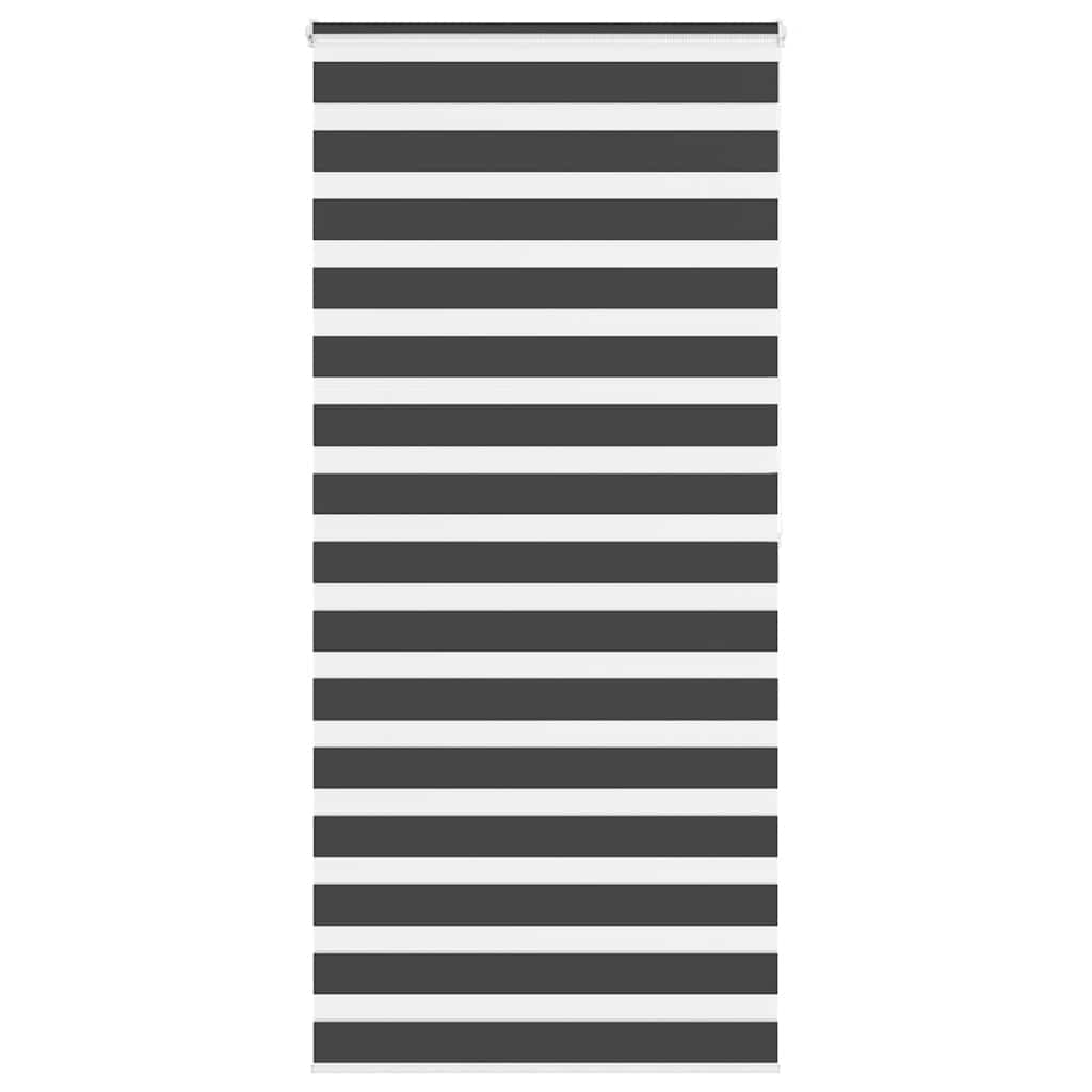 Vidaxl zebra rolgordijn 115x200 cm stofbreedte 110,9 cm zwart