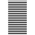 Vidaxl zebra rolgordijn 120x200 cm stofbreedte 115,9 cm zwart