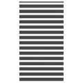 Vidaxl zebra rolgordijn 125x200 cm stofbreedte 120,9 cm zwart