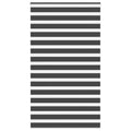 Vidaxl zebra rolgordijn 130x200 cm stofbreedte 125,9 cm zwart