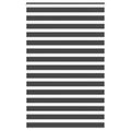 Vidaxl zebra rolgordijn 145x200 cm stofbreedte 140,9 cm zwart