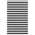 Vidaxl zebra rolgordijn 150x200 cm stofbreedte 145,9 cm zwart