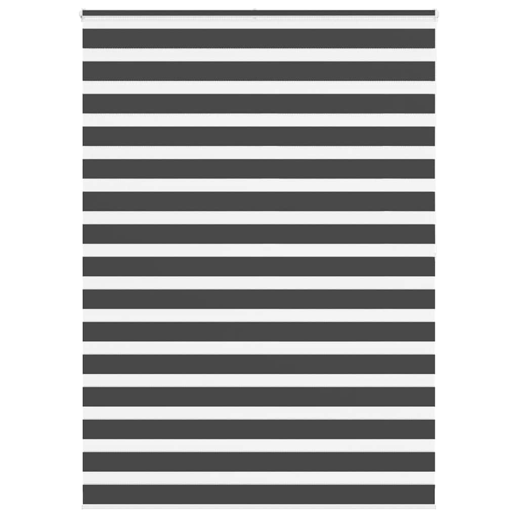Vidaxl zebra rolgordijn 160x200 cm stofbreedte 155,9 cm zwart