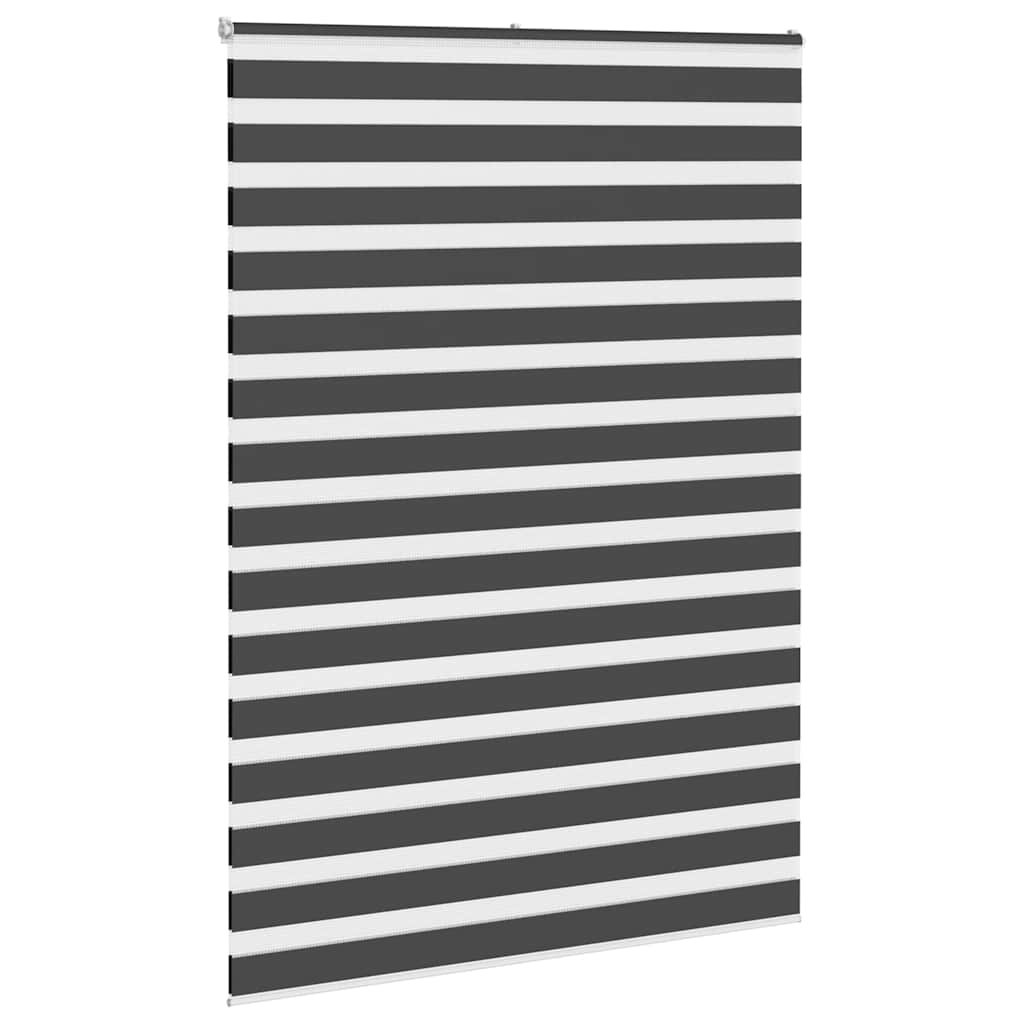 Vidaxl zebra rolgordijn 160x200 cm stofbreedte 155,9 cm zwart