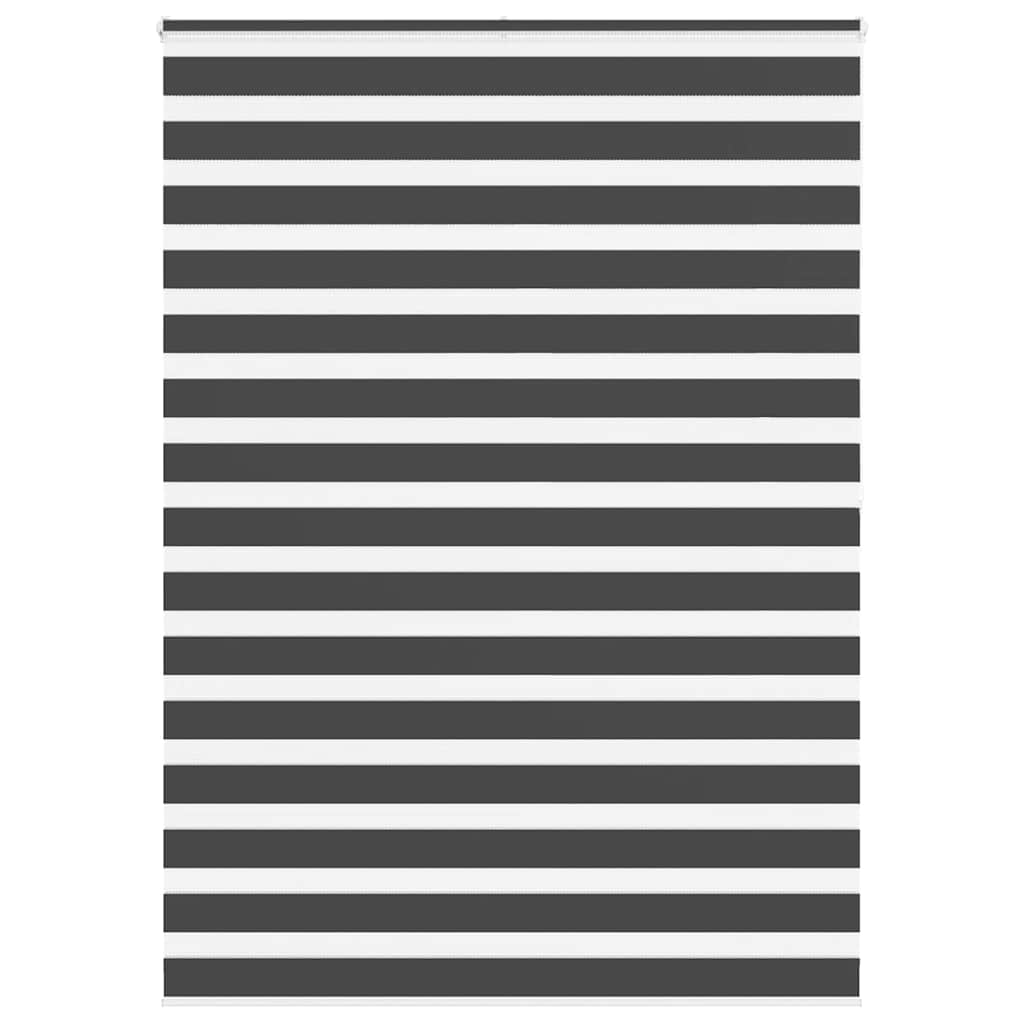 Vidaxl zebra rolgordijn 165x200 cm stofbreedte 160,9 cm zwart