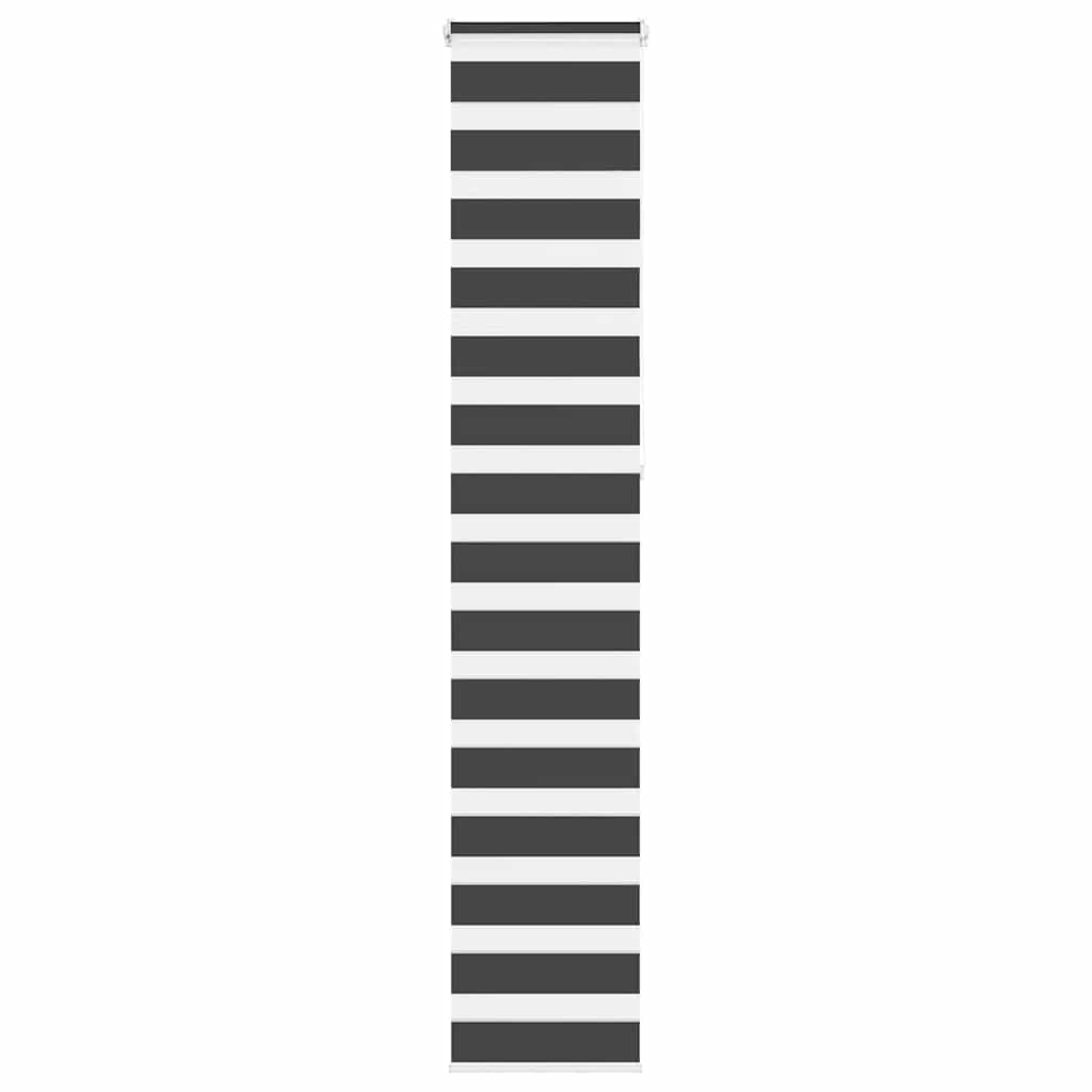 Vidaxl zebra rolgordijn 45x230 cm stofbreedte 40,9 cm zwart