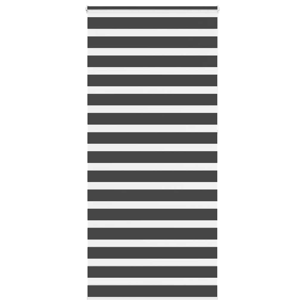 Vidaxl zebra rolgordijn 95x230 cm stofbreedte 90,9 cm zwart