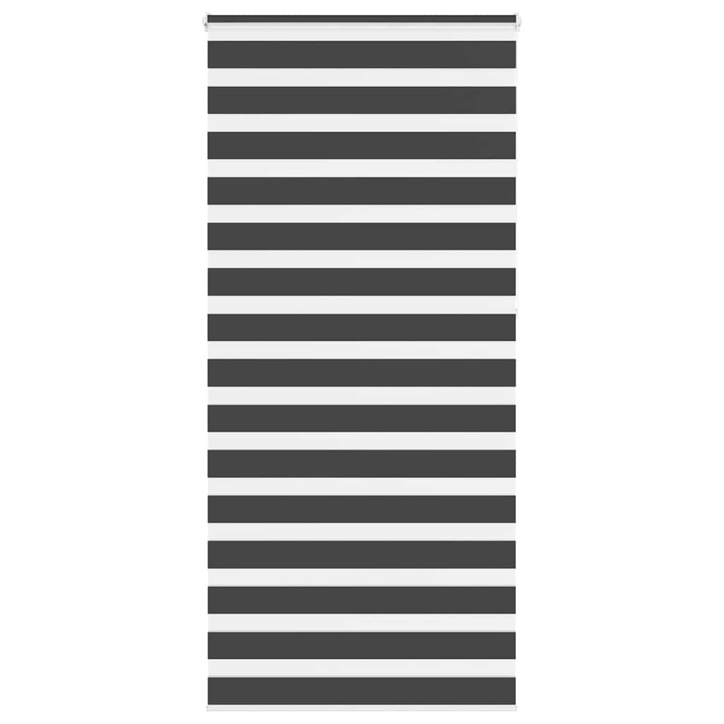 Vidaxl zebra rolgordijn 105x230 cm stofbreedte 100,9 cm zwart