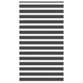Vidaxl zebra rolgordijn 120x230 cm stofbreedte 115,9 cm zwart