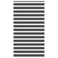 Vidaxl zebra rolgordijn 130x230 cm stofbreedte 125,9 cm zwart