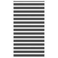 Vidaxl zebra rolgordijn 135x230 cm stofbreedte 130,9 cm zwart