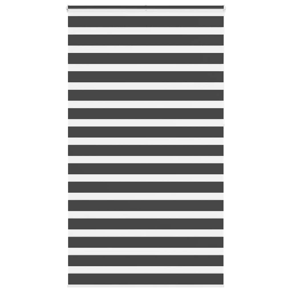 Vidaxl zebra rolgordijn 135x230 cm stofbreedte 130,9 cm zwart