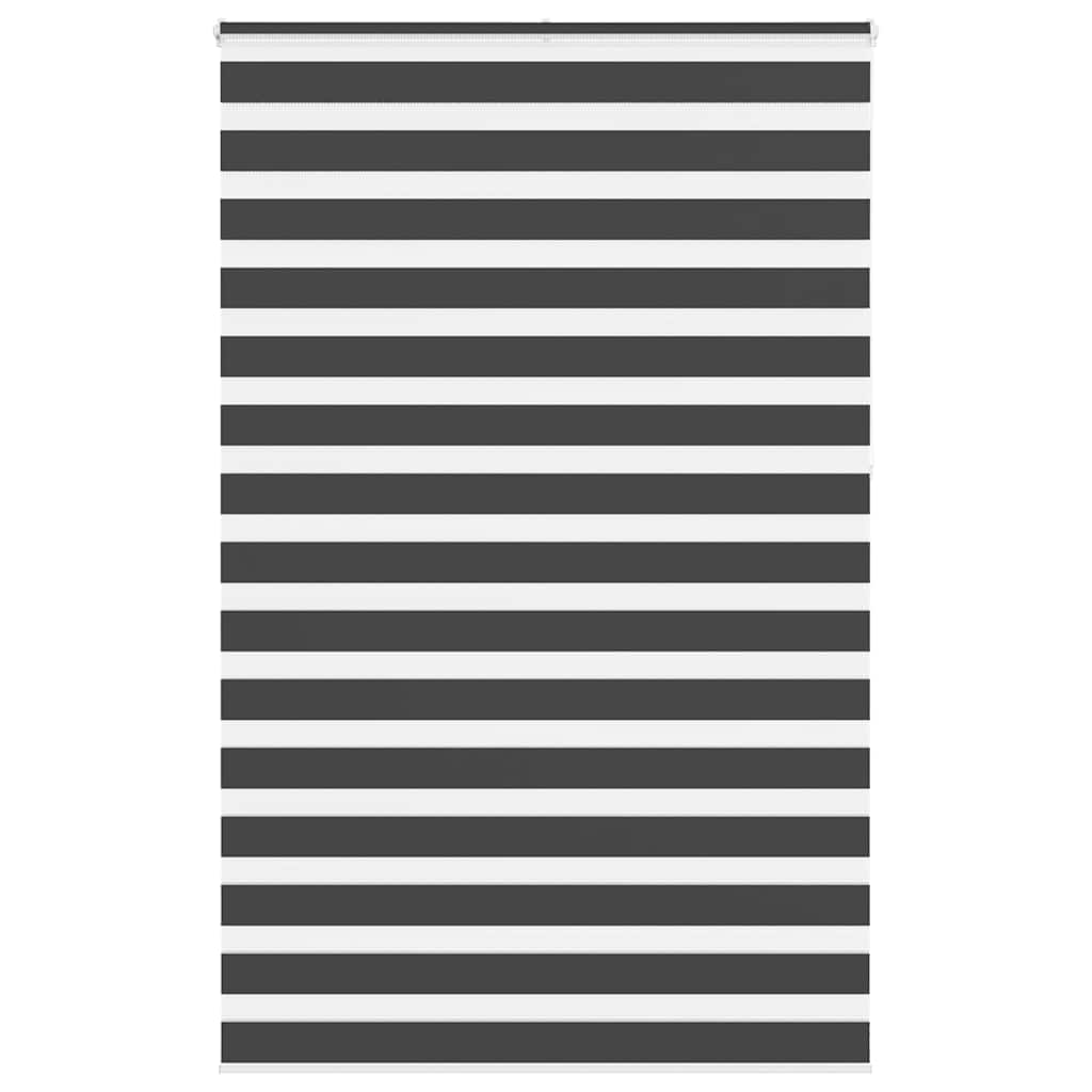 Vidaxl zebra rolgordijn 150x230 cm stofbreedte 145,9 cm zwart