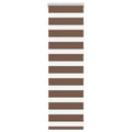Vidaxl zebra rolgordijn 50x100 cm stofbreedte 45,9cm polyester bruin