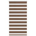 Vidaxl zebra rolgordijn 70x100 cm stofbreedte 65,9 cm polyester bruin