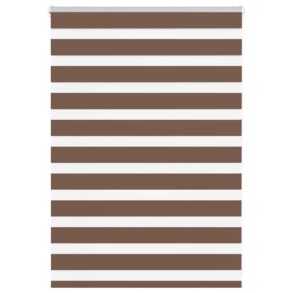 VidaXL Zebra-Rollo 105 x 100 cm, Stoffbreite 100,9 cm, Polyester, braun
