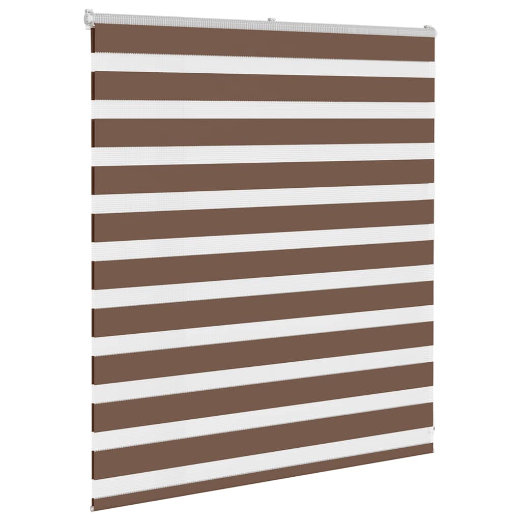 VidaXL Zebra-Rollo 125 x 100 cm, Stoffbreite 120,9 cm, Polyester, braun