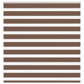 Vidaxl zebra rolgordijn 150x100 cm stofbreedte 145,9cm polyester bruin