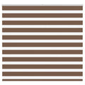 Vidaxl zebra rolgordijn 155x100 cm stofbreedte 150,9cm polyester bruin