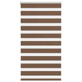 Vidaxl zebra rolgordijn 75x150 cm stofbreedte 70,9 cm polyester bruin