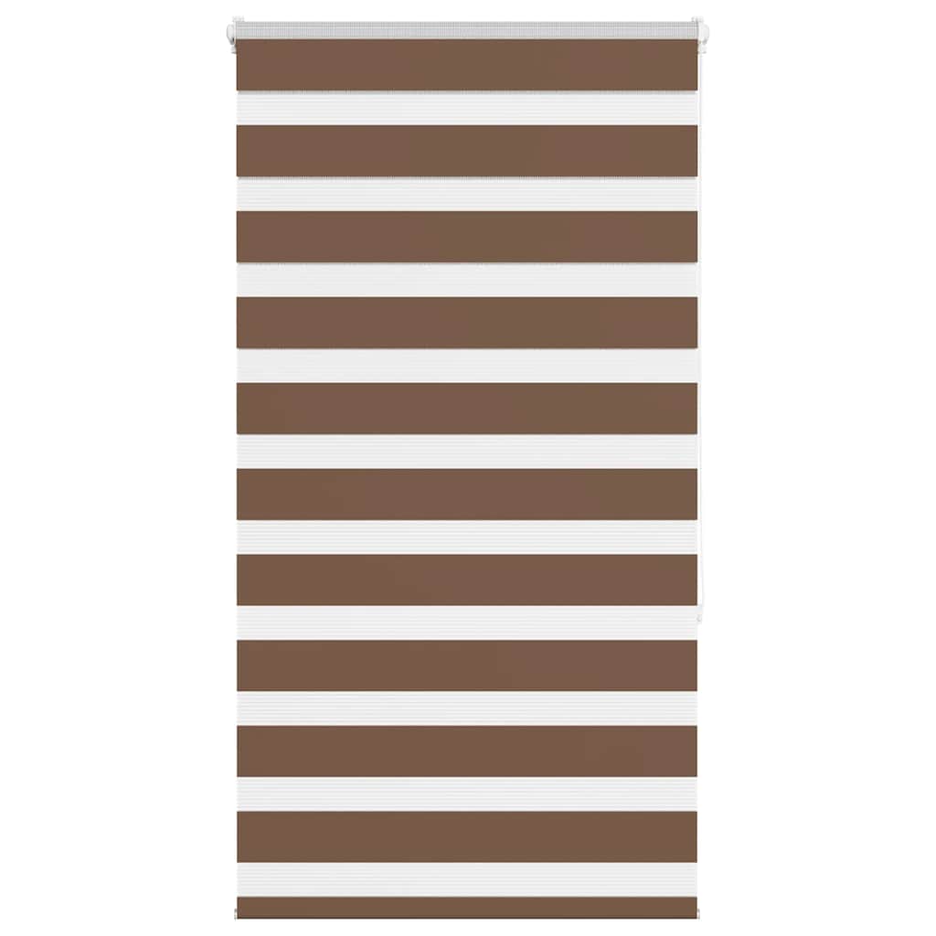 VidaXL Zebra-Rollo 90 x 150 cm, Staubbreite 85,9 cm, Polyester, Braun