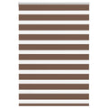 Vidaxl zebra rolgordijn 100x150 cm stofbreedte 95,9 cm polyester bruin
