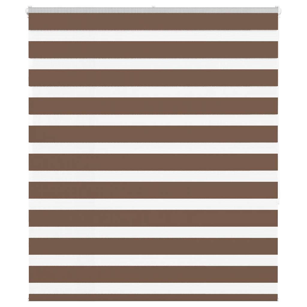 VidaXL Zebra-Rollo 125 x 150 cm, Stoffbreite 120,9 cm, Polyester, braun
