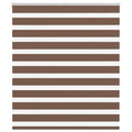 Vidaxl zebra rolgordijn 130x150 cm stofbreedte 125,9cm polyester bruin