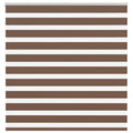 Vidaxl zebra rolgordijn 140x150 cm stofbreedte 135,9cm polyester bruin
