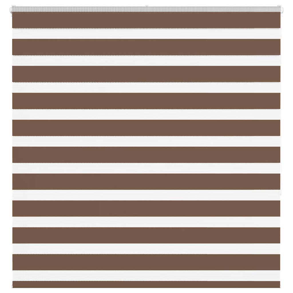 VidaXL Zebra-Rollo, 140 x 150 cm, Stoffbreite 135,9 cm, Polyester, braun