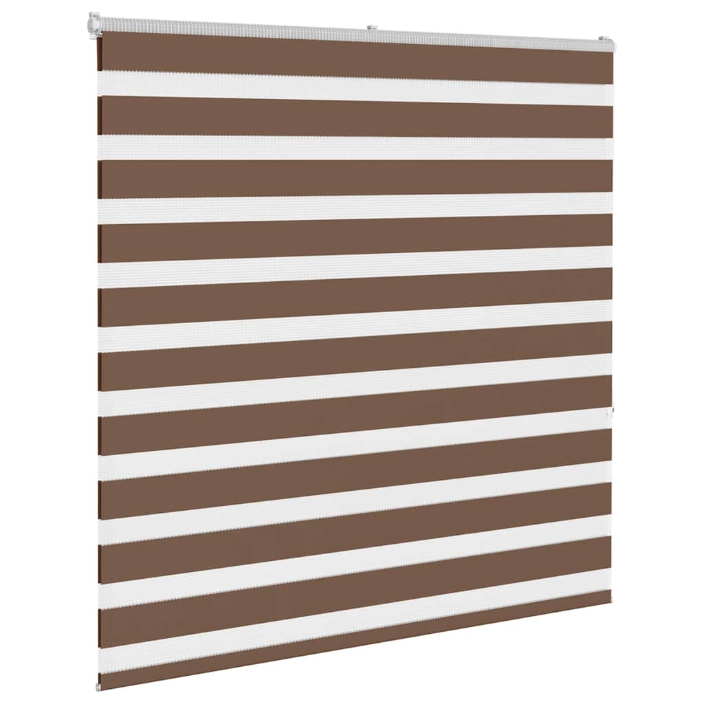 VidaXL Zebra-Rollo, 140 x 150 cm, Stoffbreite 135,9 cm, Polyester, braun