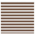 Vidaxl zebra rolgordijn 155x150 cm stofbreedte 150,9cm polyester bruin