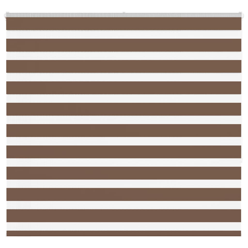 VidaXL Zebra-Rollo, 155 x 150 cm, Stoffbreite 150,9 cm, Polyester, braun
