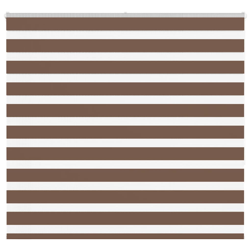 VidaXL Zebra-Rollo, 165 x 150 cm, Stoffbreite 160,9 cm, Polyester, braun
