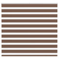 VidaXL Zebra-Rollo, 165 x 150 cm, Stoffbreite 160,9 cm, Polyester, braun