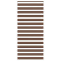 Vidaxl zebra rolgordijn 105x200 cm stofbreedte 100,9cm polyester bruin