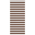 Vidaxl zebra rolgordijn 110x200 cm stofbreedte 105,9cm polyester bruin
