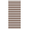 Vidaxl zebra rolgordijn 115x200 cm stofbreedte 110,9cm polyester bruin