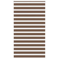 Vidaxl zebra rolgordijn 120x200 cm stofbreedte 115,9cm polyester bruin