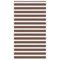 VidaXL Zebra-Rollo, 130 x 200 cm, Stoffbreite 125,9 cm, Polyester, braun