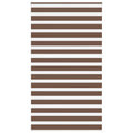 Vidaxl zebra rolgordijn 135x200 cm stofbreedte 130,9cm polyester bruin